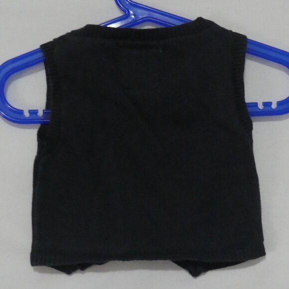 TAPE A L'OEIL | 12 months | Navy Blue Button-Up Sweater Vest - Picture 2 of 16